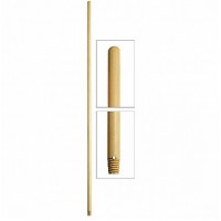 Ручка Filmop деревянная (130 см, диаметр - 24 мм, 1 отверстие).